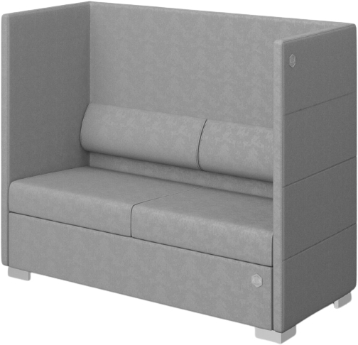 

Диван Kulik System PRIVATE 2 Серебристый