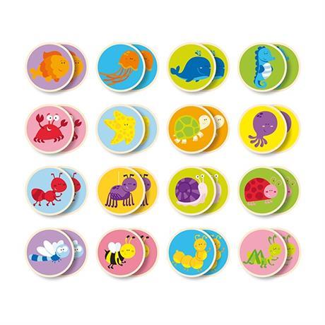 

Настольная игра Viga Toys "Memory" 32 карточки (50126)