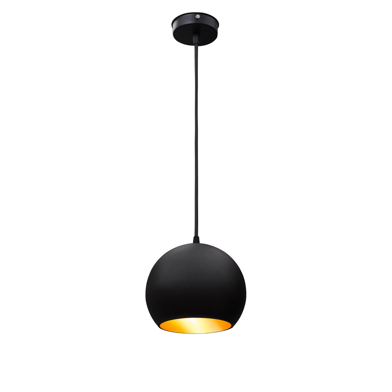 

Светильник подвесной Msk Electric Шар NL 1512 BK+GD ширина 150mm