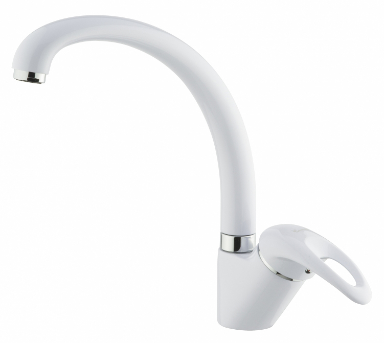 

Смеситель для кухни Emmevi Luxor U BC7087R (белый-хром)
