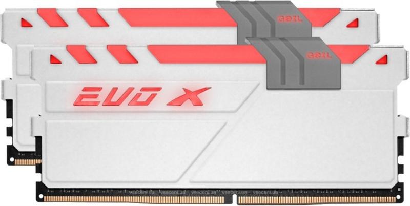 

Модуль памяти DDR4 2x8GB/3200 Geil EVO X White RGB LED (GEXG416GB3200C16ADC)