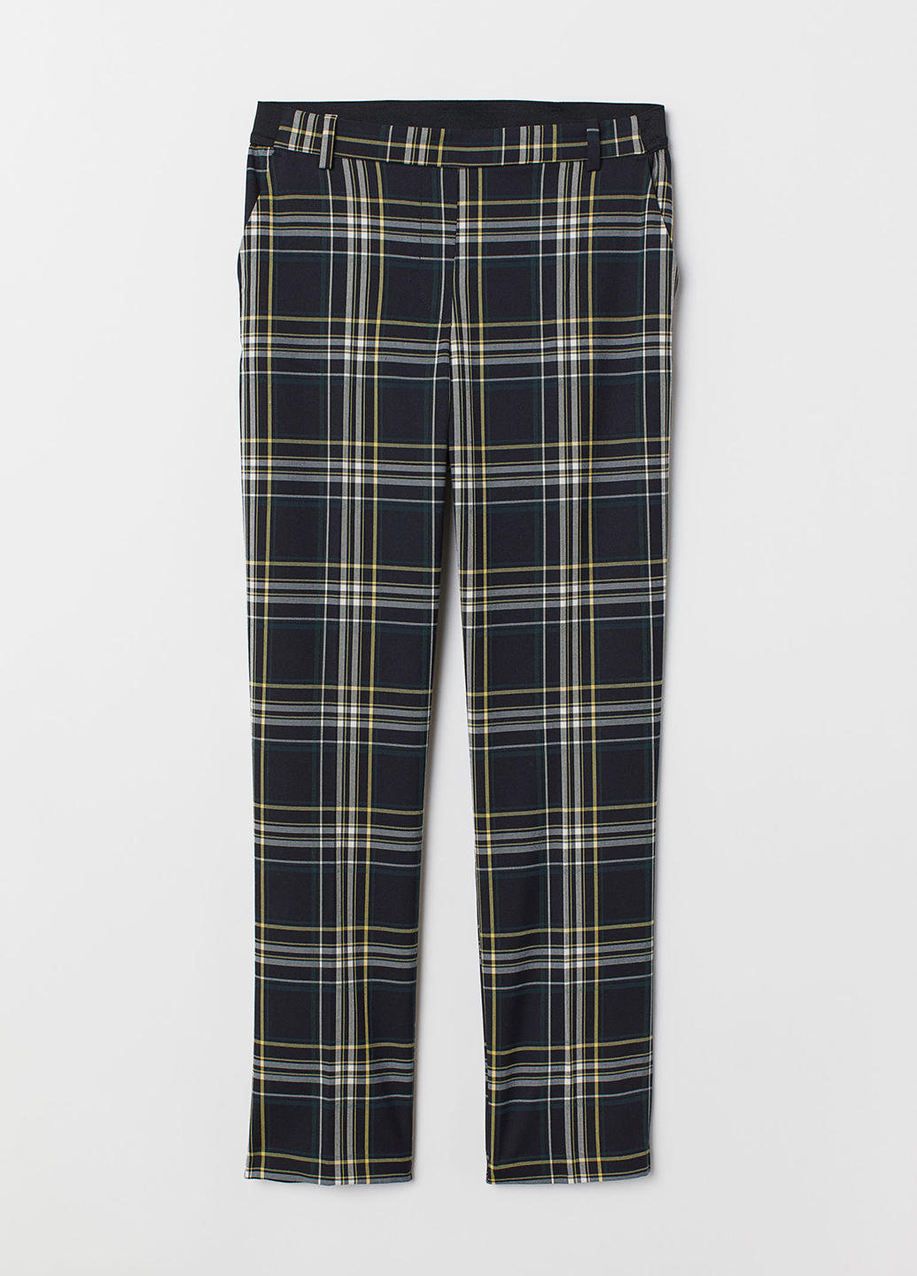 

Брюки H&M 36 черный-белый-желтый 0695545_клетка