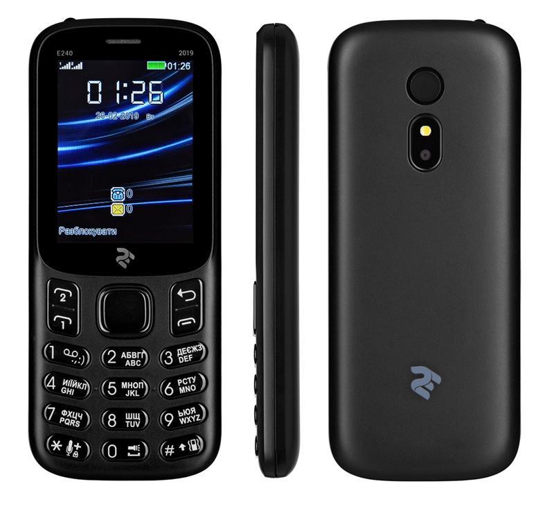 

Мобильный телефон 2E E240 2019 Dual Sim Black