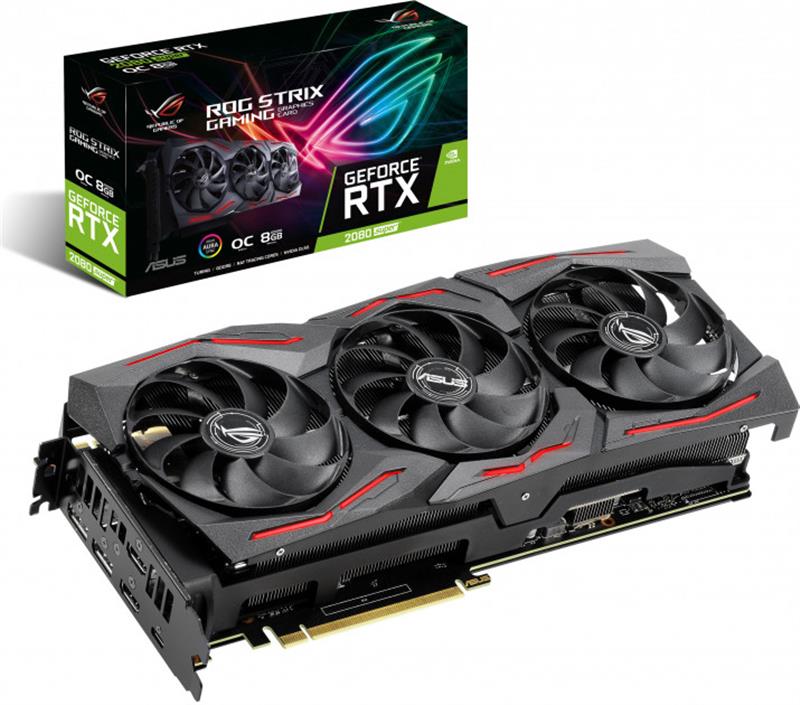 Видеокарта GF RTX 2080 Super 8GB GDDR6 ROG Strix Gaming OC Asus (ROG ...