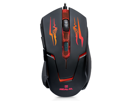 

Мышь REAL-EL RM-520 Gaming Black USB UAH