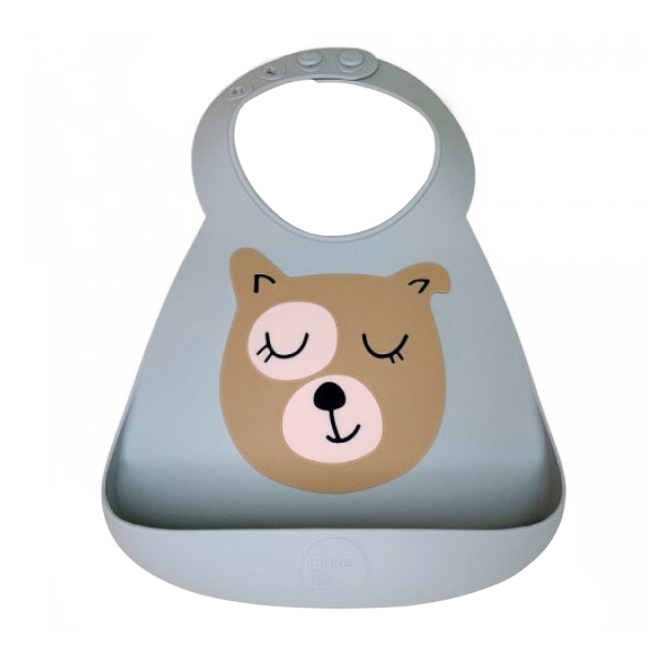 

Нагрудник EZPZ Messy pup (Puppy) силиконовый серый