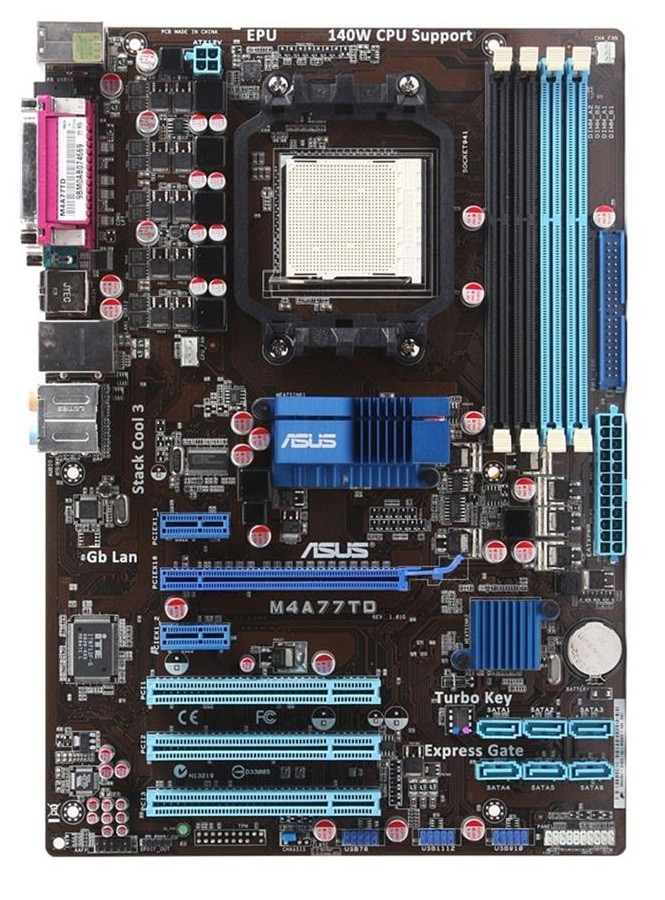 Материнская плата Asus M4A77TD 140W (Socket AM3, DDR3, AMD 770, PCI ...