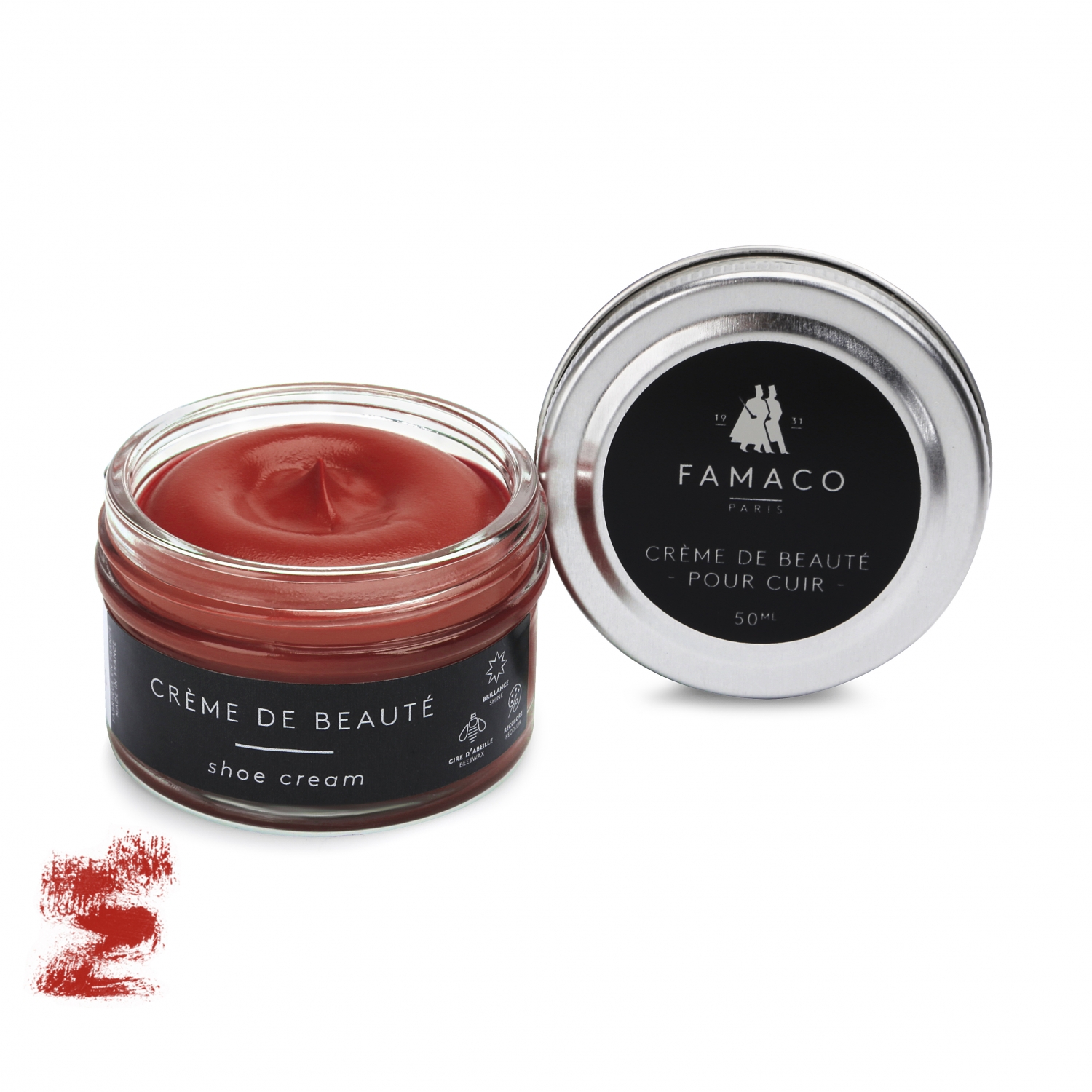 

Крем для обуви красный 339 Famaco Creme De Beaute, 50 мл