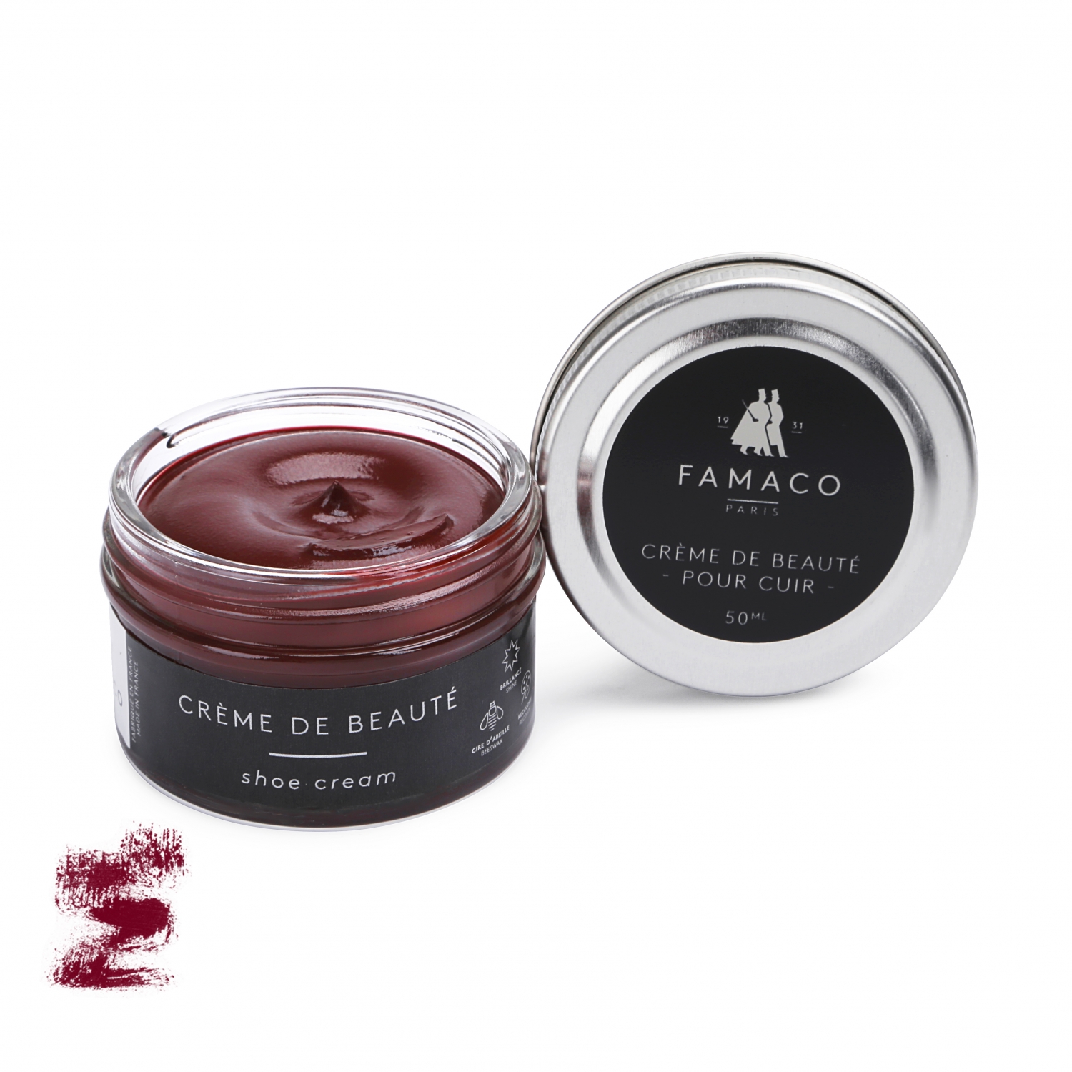 

Крем для обуви темно красный 314 Famaco Creme De Beaute, 50 мл