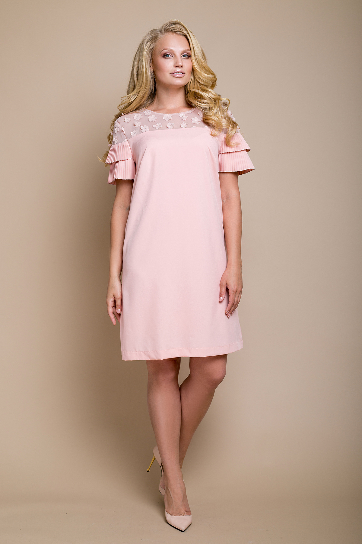 

Платье "Пальмира" (пудра) 50 (XL)