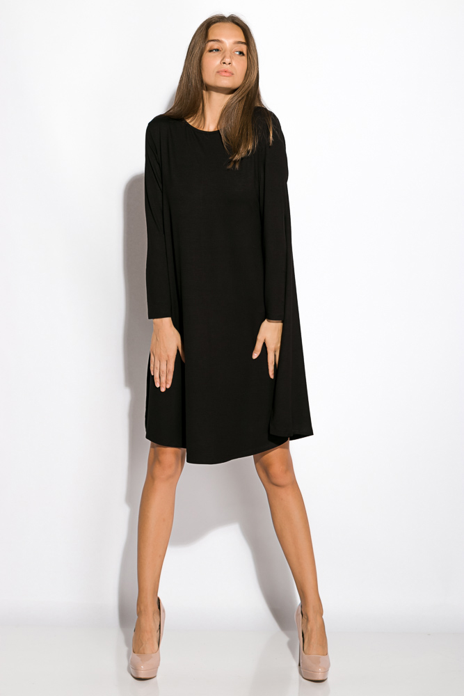 

Платье-туника с круглым вырезом 317F054 (Черный) S