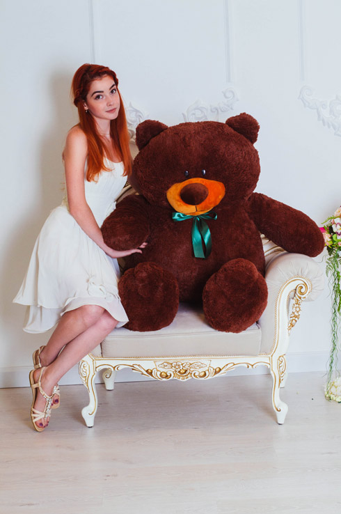 

Плюшевый мишка Мишкин Дом Плюх 160 cm Шоколадный