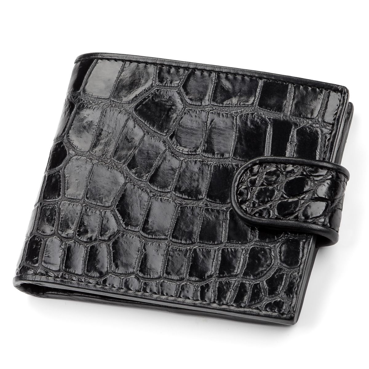 

Портмоне CROCODILE LEATHER 18056 из натуральной кожи крокодила Черное