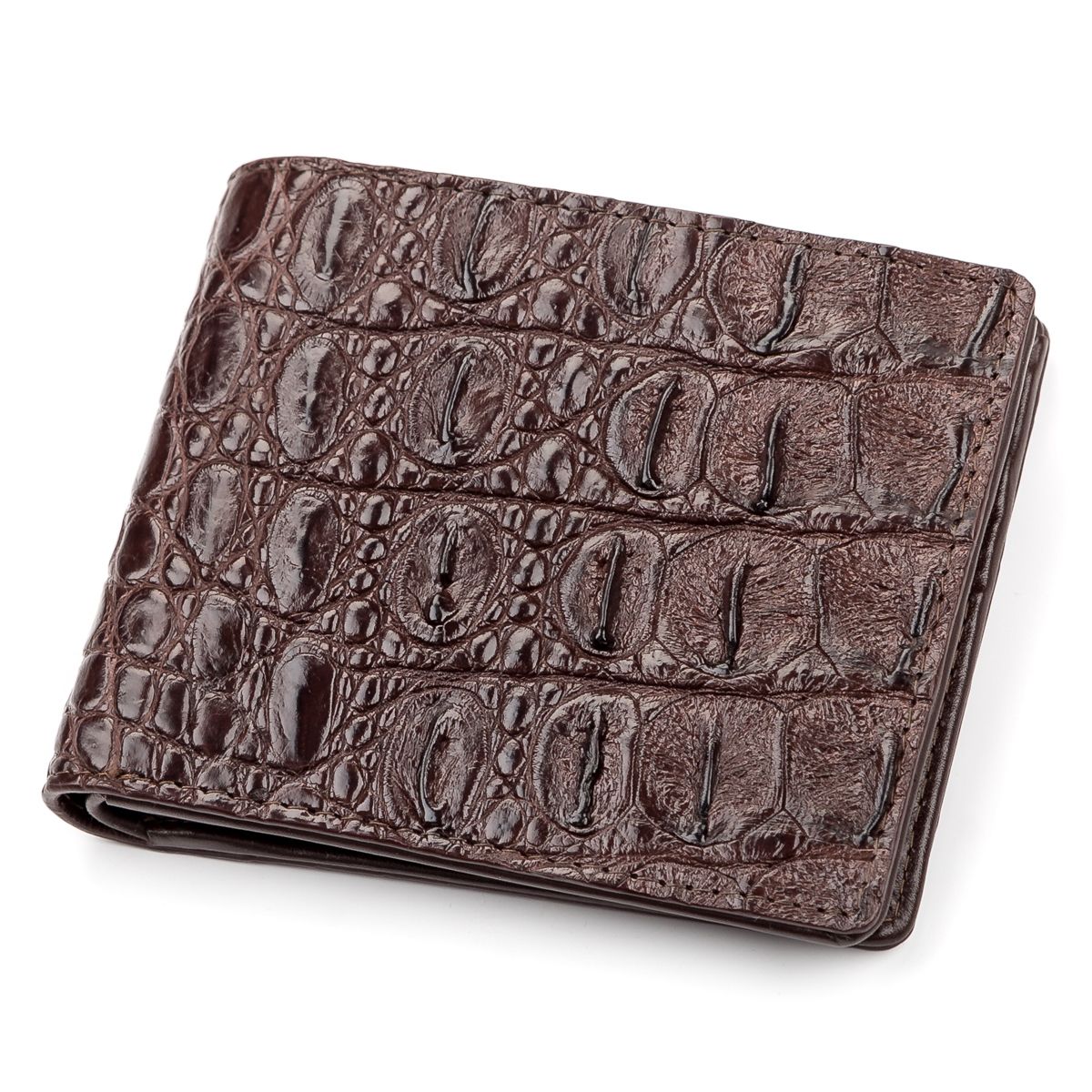 

Портмоне CROCODILE LEATHER 18046 из натуральной кожи крокодила Коричневое