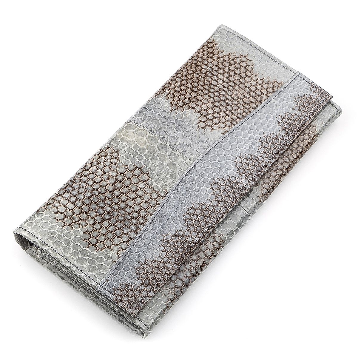 

Кошелек женский SEA SNAKE LEATHER 18279 из натуральной кожи морской змеи Серый