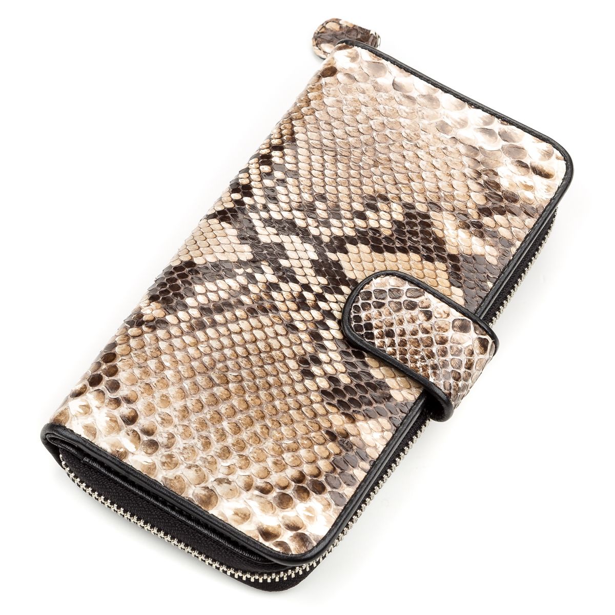 

Кошелек женский SNAKE LEATHER 18181 из натуральной кожи питона Коричневый