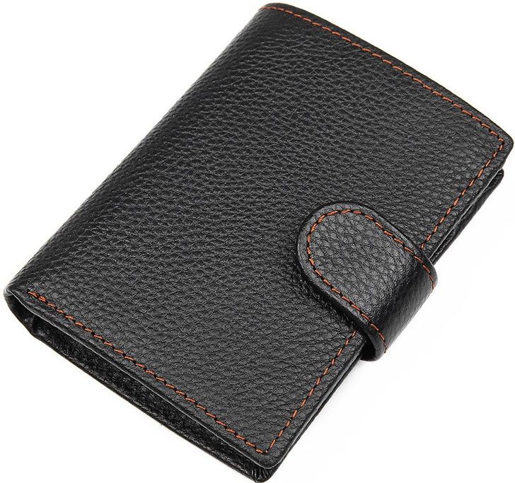 

Кошелек мужской Vintage 14591 кожаный Черный