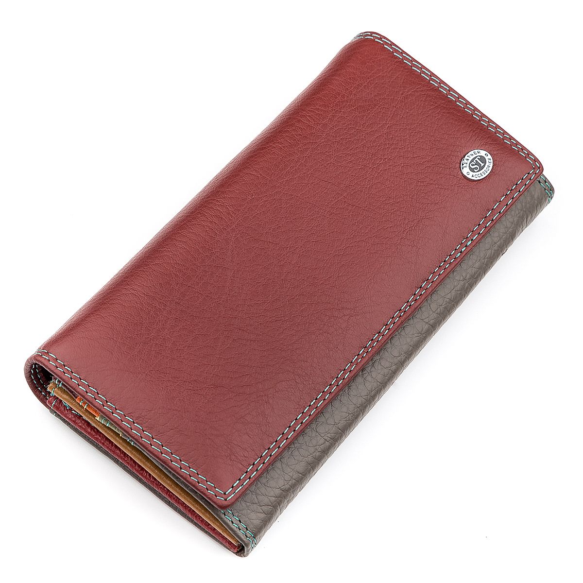 

Кошелек женский ST Leather 18363 кожа Бордовый