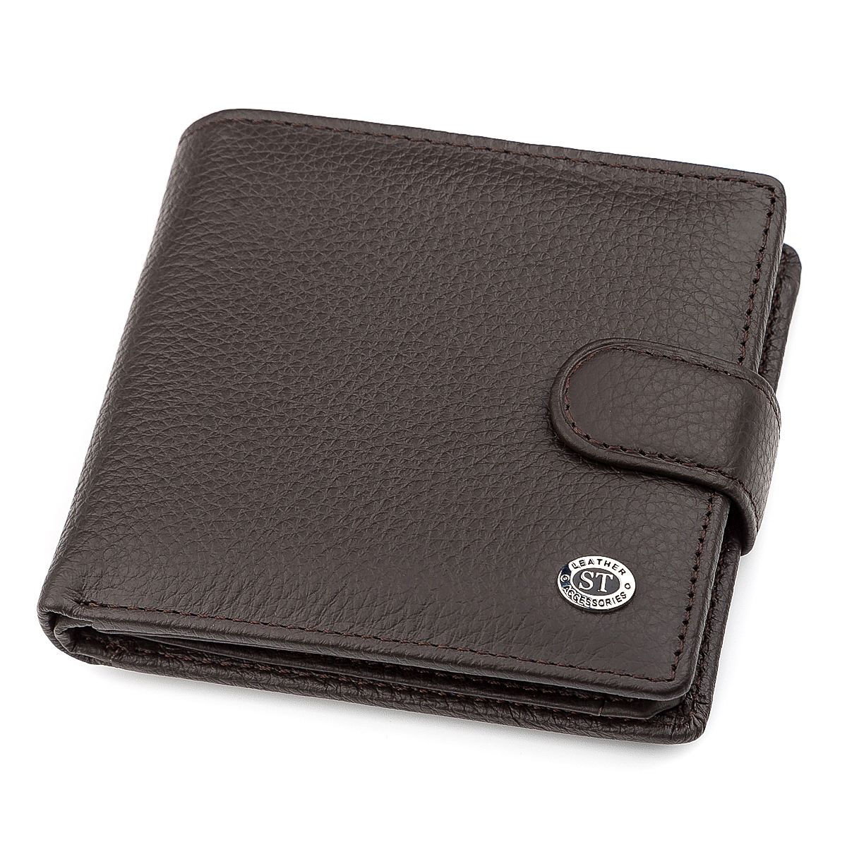 

Мужской кошелек ST Leather 18347 функциональный Коричневый