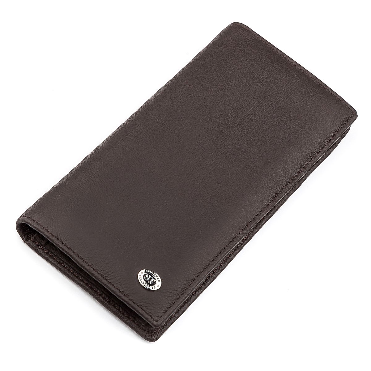 

Мужской купюрник ST Leather 18368 функциональный Коричневый