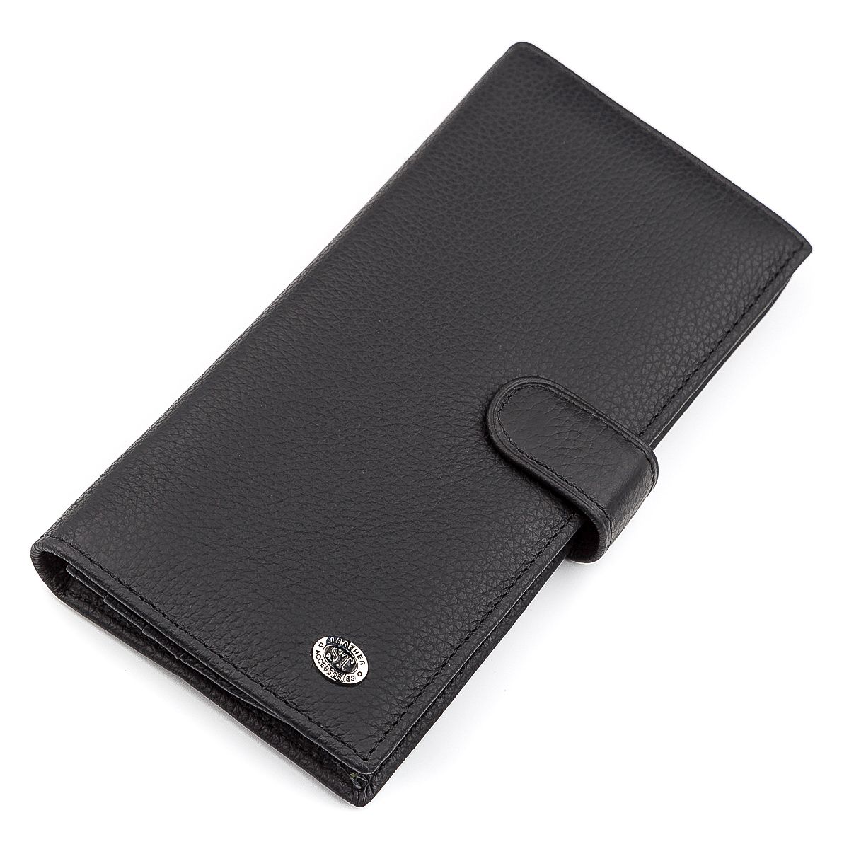 

Мужской купюрник ST Leather 18367 вместительный Черный