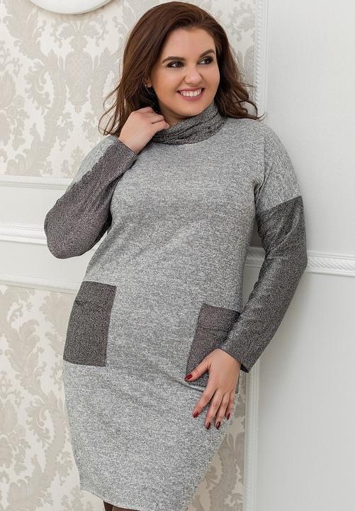 

Платье G&M k-61242 56-58 Размер цвет серый