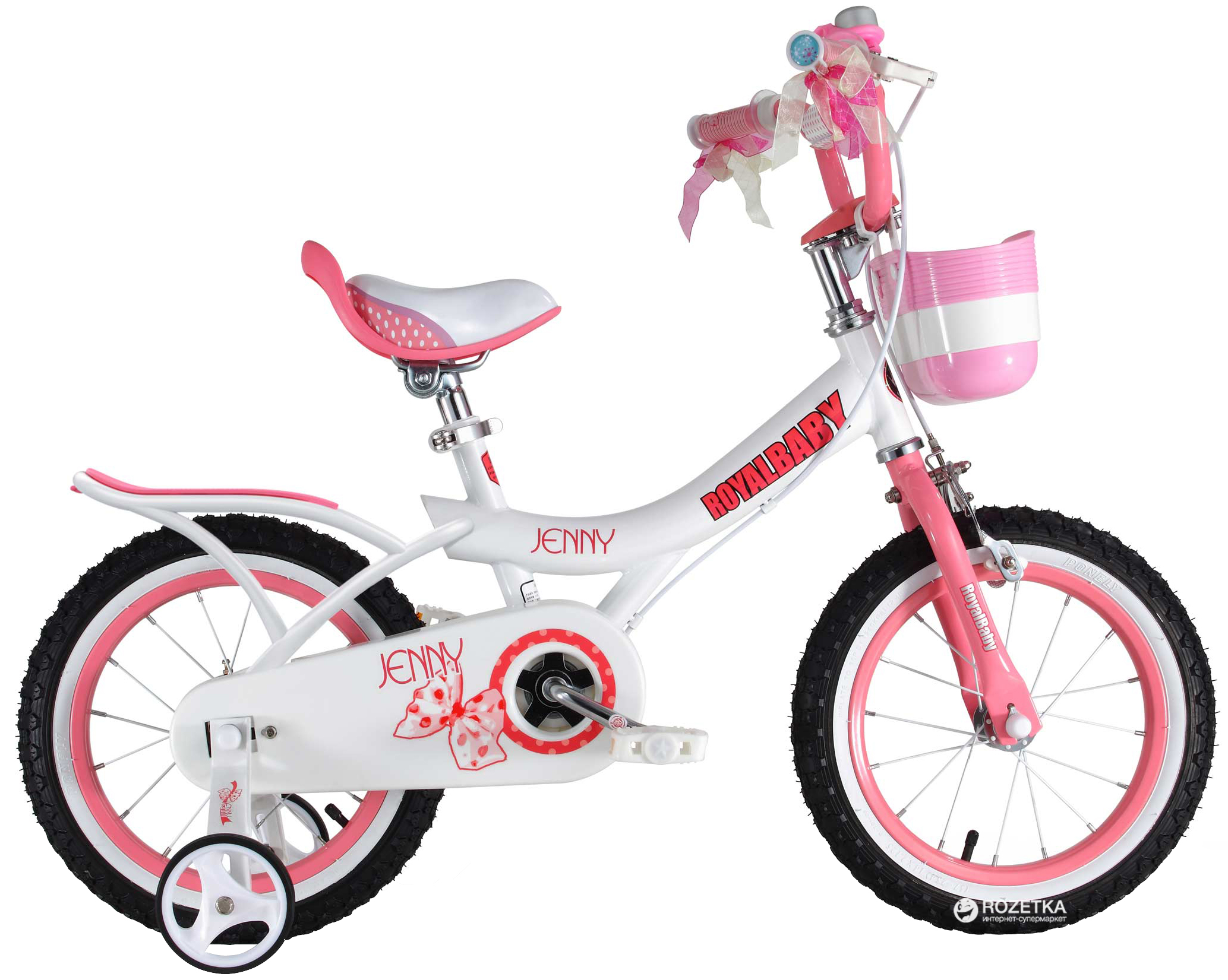 

Двухколесный велосипед Royal Baby Jenny Girls 18" Official UA Белый (RB18G-4-WHT) (69543514004439)