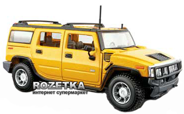 

Автомодель Maisto (1:27) 2003 Hummer H2 SUV (31231 yellow) Жёлтый