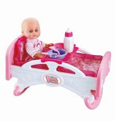

Пупс с кроваткой и набором аксессуаров Baby Bed Kronos Toys SPL241422 (tsi_43625)