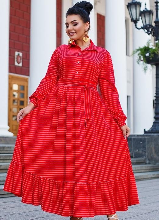 

Платье G&M k-57037 - Размер цвет красный, Платье G&M k-57037 54-56 Размер цвет красный