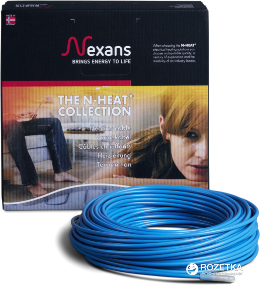 

Теплый пол Nexans TXLP/2R двухжильный кабель 1250 Вт 7.2 - 9.1 м2 (200125017)