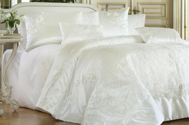 

Покрывало Pepper Home Patrica Krem 270х260см с наволочками и декоративными подушками, сатин