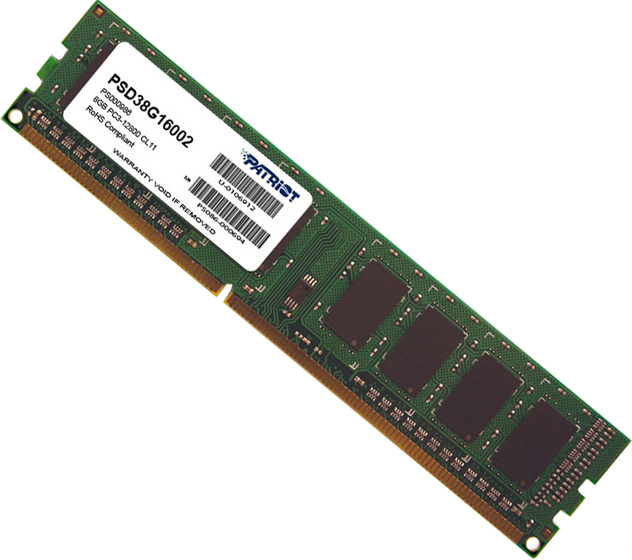 

Оперативная память Patriot DDR3-1600 8192MB PC3-12800 Signature Line (PSD38G16002)
