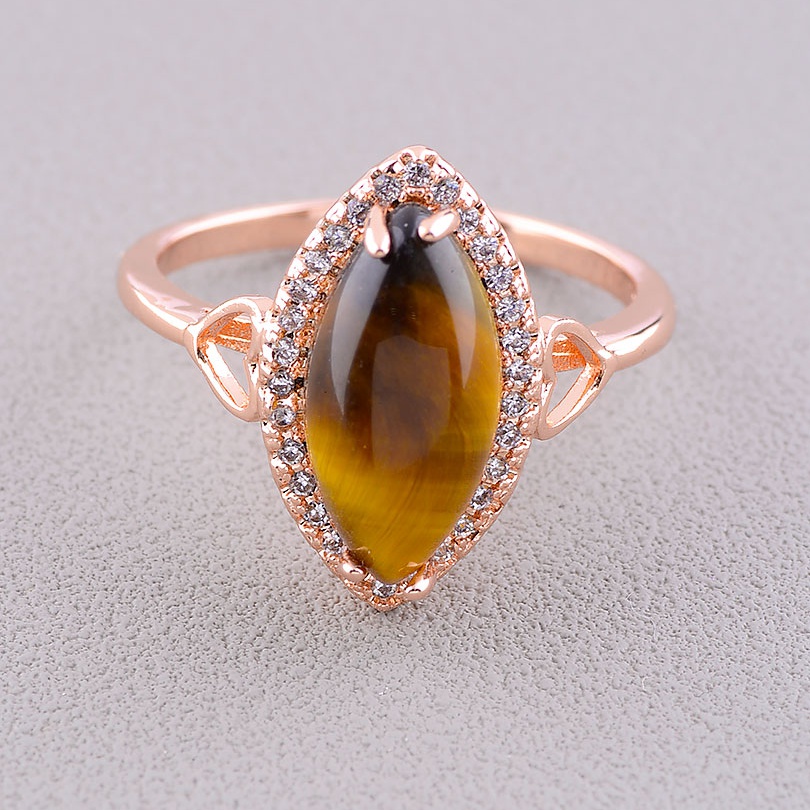 

Кольцо 'Pataya' Тигровый глаз (позолота 18к) 059754-170