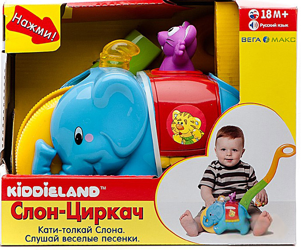 

Игрушка-каталка Cлон-циркач Kiddieland (049759)