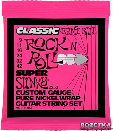 

Ernie Ball Classic Pure Nickel Super Slinky (P02253)