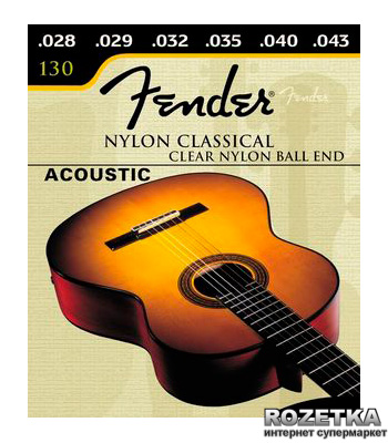 

Fender Classical 130 Clear Nylon Ball End (28-43) (073-0130-400)