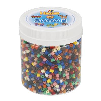 

Термомозаика Hama - Набор цветных бусин в банке "22 цвета 3000 шт" (209-67) Midi 5+