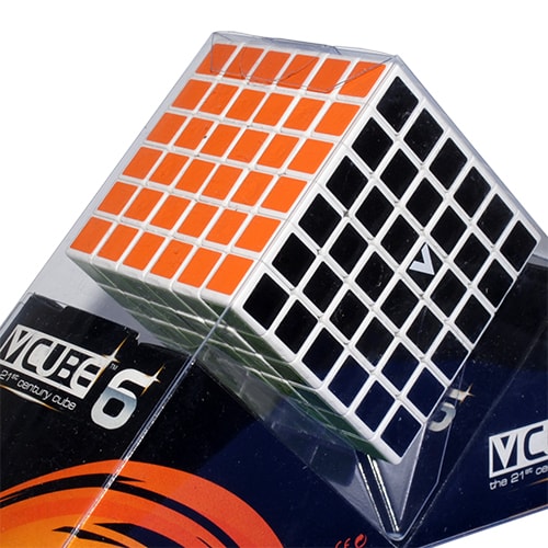 

Кубик Рубика 6x6 V-CUBE белый плоский