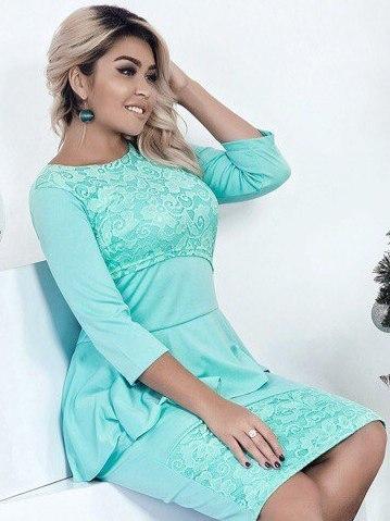 

Платье G&M k-34848 52 Размер цвет мятный