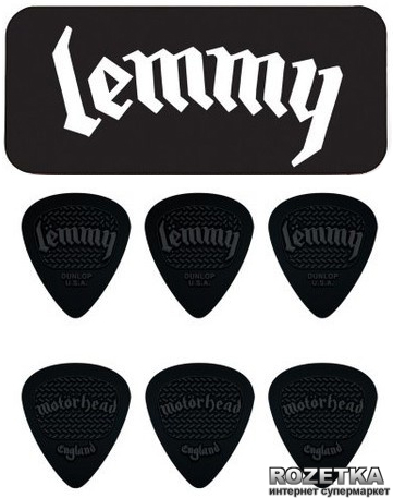 

Медиатор Dunlop MHPT02 Motorhead Lemmy pack 1.14 (6 шт)