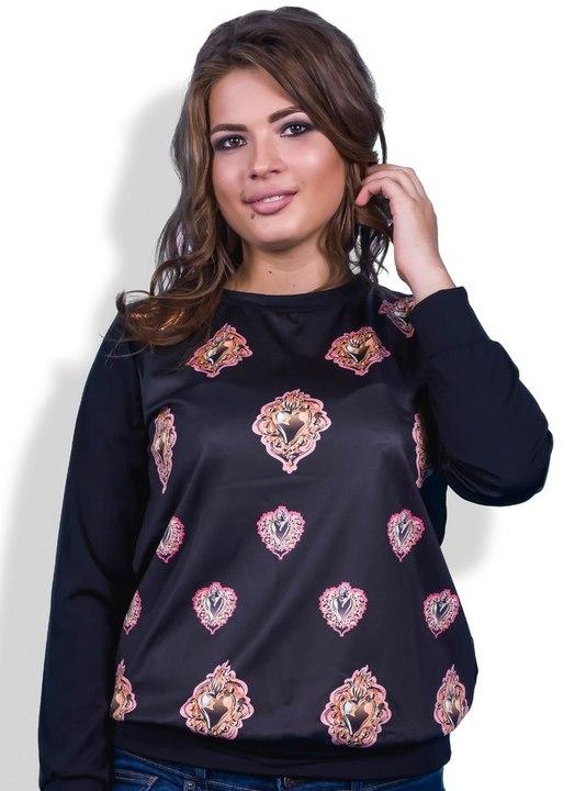 

Свитшот G&M k-32656 48-50 Размер цвет черный