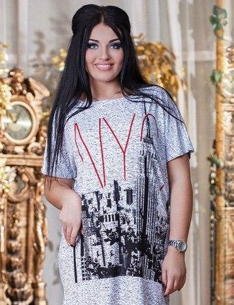 

Туника G&M k-25164 универсальный 48-54 Размер цвет меланж