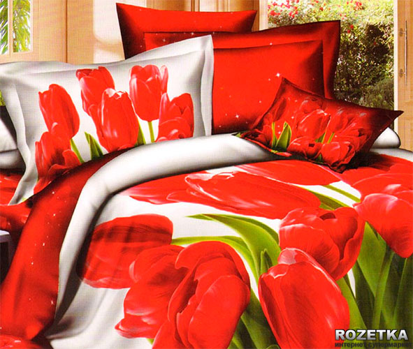 

Комплект постельного белья Love You Сатин 160 х 220 Апрель New