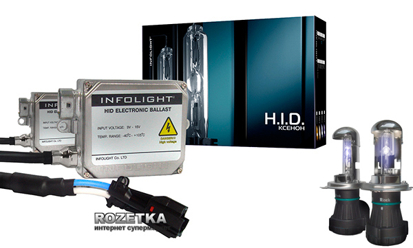 

Комплект біксенону Infolight 50W Н4 5000К (Бі Н4 5К I 50W)