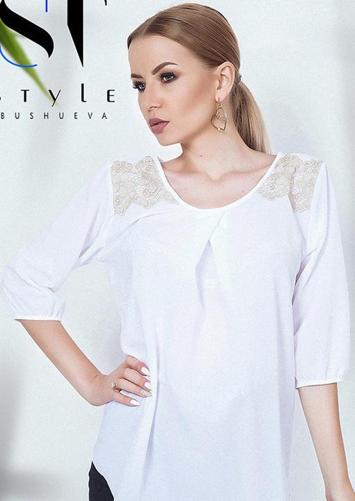

Блузка G&M k-45902 - Размер цвет белый, Блузка G&M k-45902 42-44 Размер цвет белый