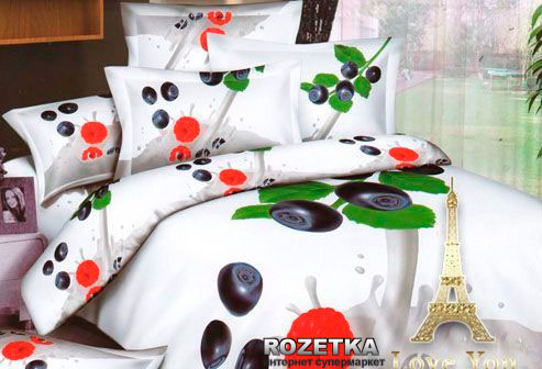 

Комплект постельного белья Love You Сатин 200 х 220 Коктейль