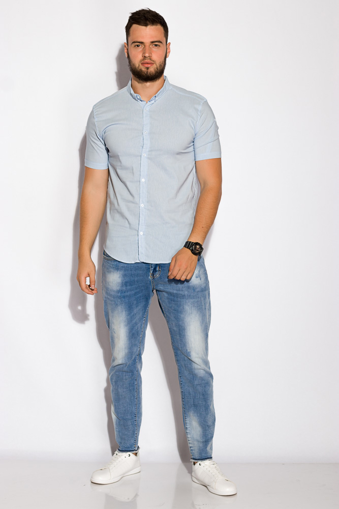 

Рубашка с коротким рукавом 511F051 (Голубой) XS