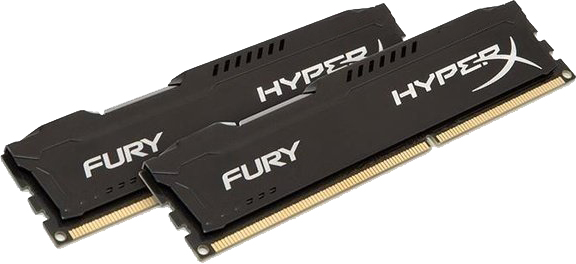 

Оперативная память HyperX DDR3-1600 16384MB PC3-12800 (Kit of 2x8192) FURY Black (HX316C10FBK2/16)