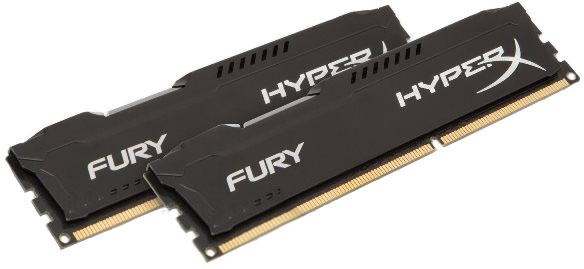 

Оперативная память HyperX DDR3-1866 8192MB PC3-14900 (Kit of 2x4096) FURY Black (HX318C10FBK2/8)